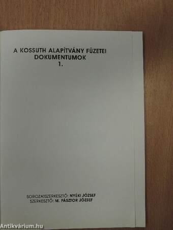 A Kossuth Alapítvány évkönyve 1990-1991