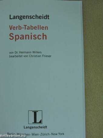 Langenscheidt Verb-Tabellen Spanisch