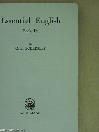 Essential English for Foreign Students Book 4.