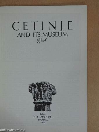 Cetinje and its Museum Guide