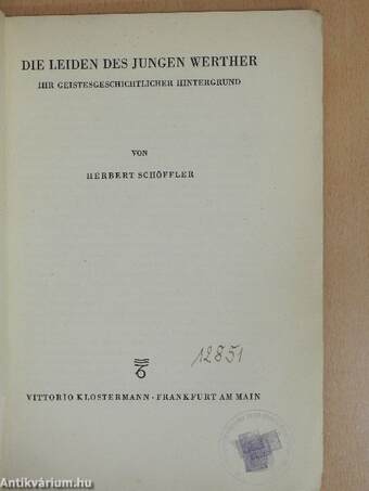 Die Leiden des jungen Werther