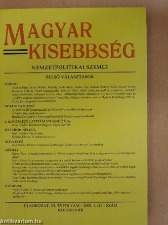 Magyar Kisebbség 2000/1.