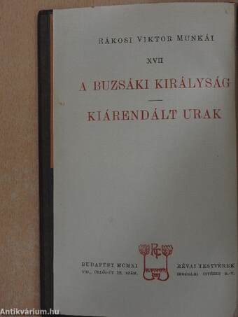 A buzsáki királyság/Kiárendált urak