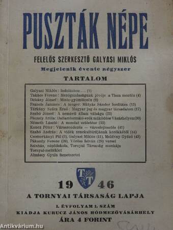 Puszták népe 1946/1.