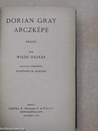 Dorian Gray arczképe