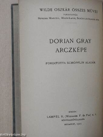 Dorian Gray arczképe