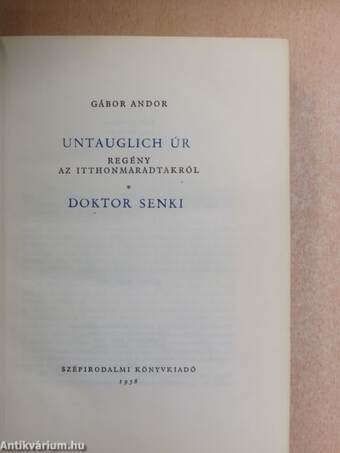 Untauglich úr/Doktor senki