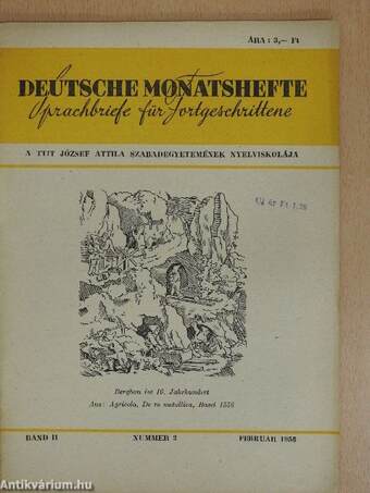 Deutsche Monatshefte Sprachbriefe für Fortgeschrittene Februar 1958