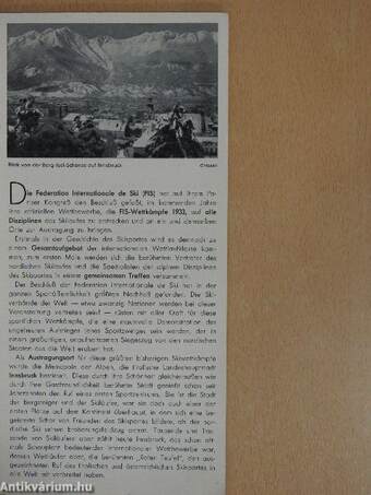 FIS-Wettkämpfe 1933 Innsbruck Tirol