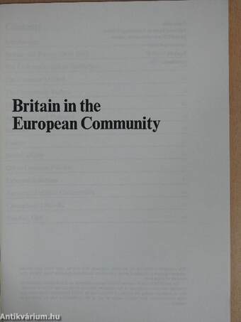 Britain in the European Community