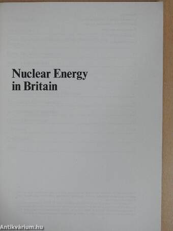 Nuclear Energy in Britain