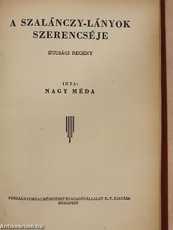 A Szalánczy-lányok szerencséje