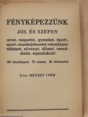 Fényképezzünk jól és szépen