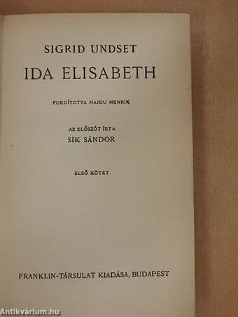 Ida Elisabeth I-II.