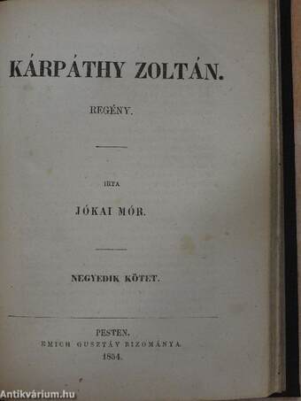 Kárpáthy Zoltán I-IV.