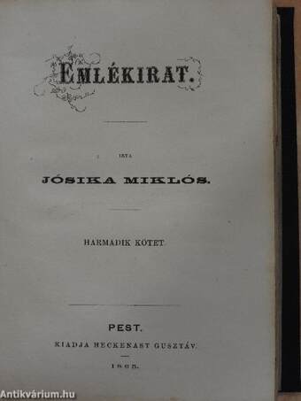 Emlékirat I-IV.