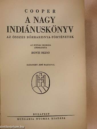A nagy indiánuskönyv (rossz állapotú)