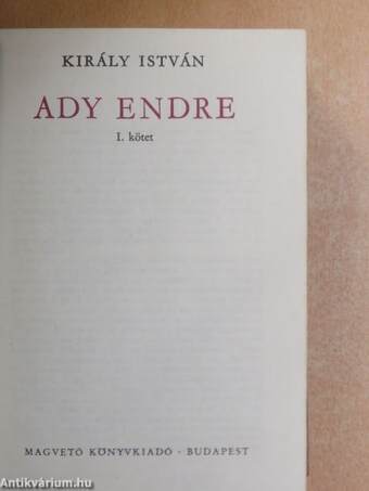 Ady Endre I. (töredék)