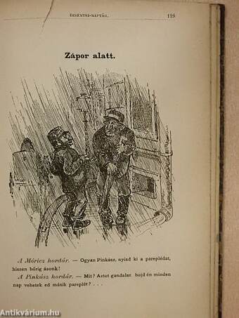 Az 1886-ra szóló Dzsentri-naptár (rossz állapotú)