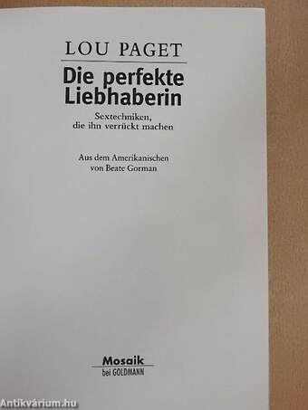 Die perfekte Liebhaberin