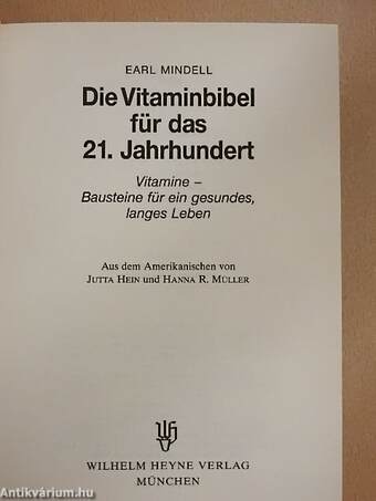 Die Vitaminbibel für das 21. Jahrhundert