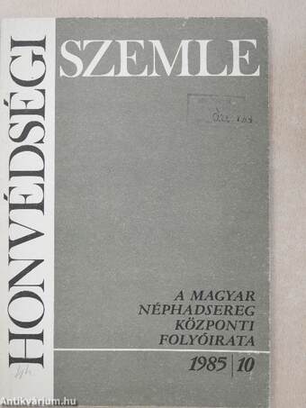 Honvédségi Szemle 1985/10.
