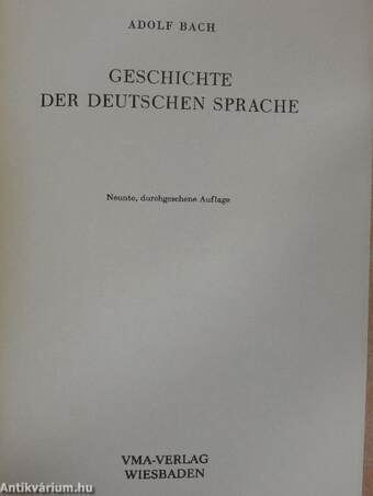 Geschichte der deutschen sprache