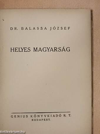 Helyes magyarság