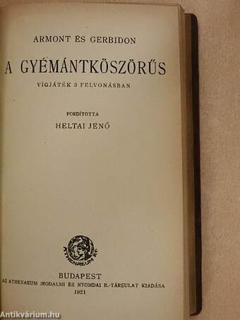 A nagyságos asszony táncosa/A gyémántköszörűs/Vanja bácsi/Kinyilatkoztatás