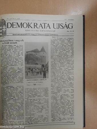 Demokrata Ujság 1989, 1990, 1991, 1992, 1993 (vegyes számok) (26db)