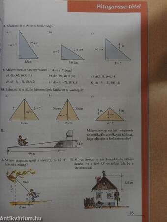 Matematika tankönyv 8/I.