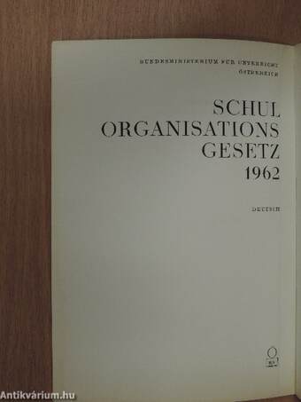 Schulorganisationsgesetz 1962