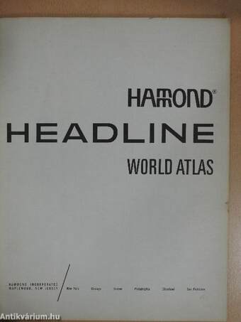 Hammond Headline World Atlas