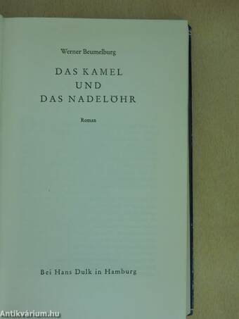 Das Kamel und das Nadelöhr