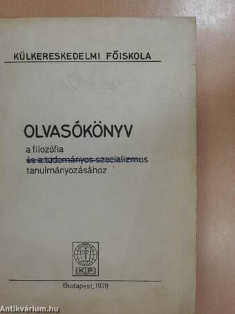 Olvasókönyv a filozófia és a tudományos szocializmus tanulmányozásához