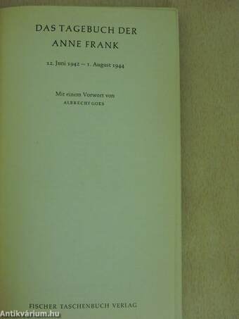 Das Tagebuch der Anne Frank