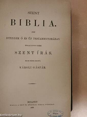 Szent Biblia