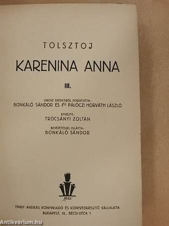 Karenina Anna I-IV.