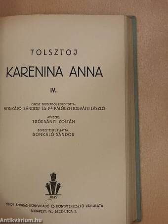 Karenina Anna I-IV.