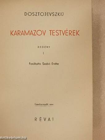 Karamazov testvérek I-II.