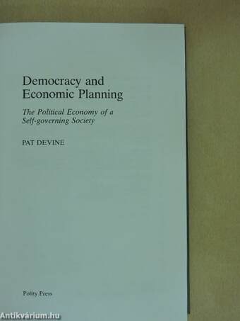 Democracy and Economic Planning