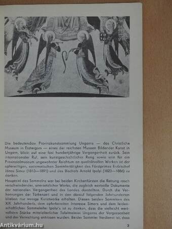 Gotische und Renaissance Tafelbilder im Christlichen Museum von Esztergom (XIII-XVI. Jht.)