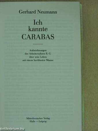 Ich kannte Carabas