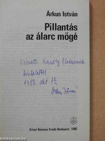 Pillantás az álarc mögé (dedikált példány)