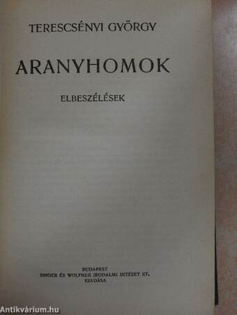 Aranyhomok