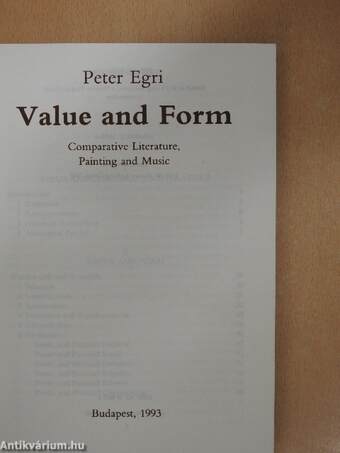 Value and Form