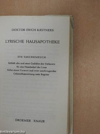 Lyrische Hausapotheke