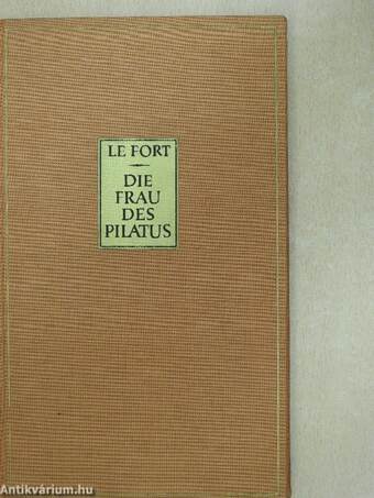 Die Frau des Pilatus