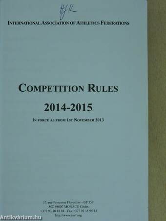 Competition Rules 2014-2015