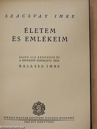 Életem és emlékeim